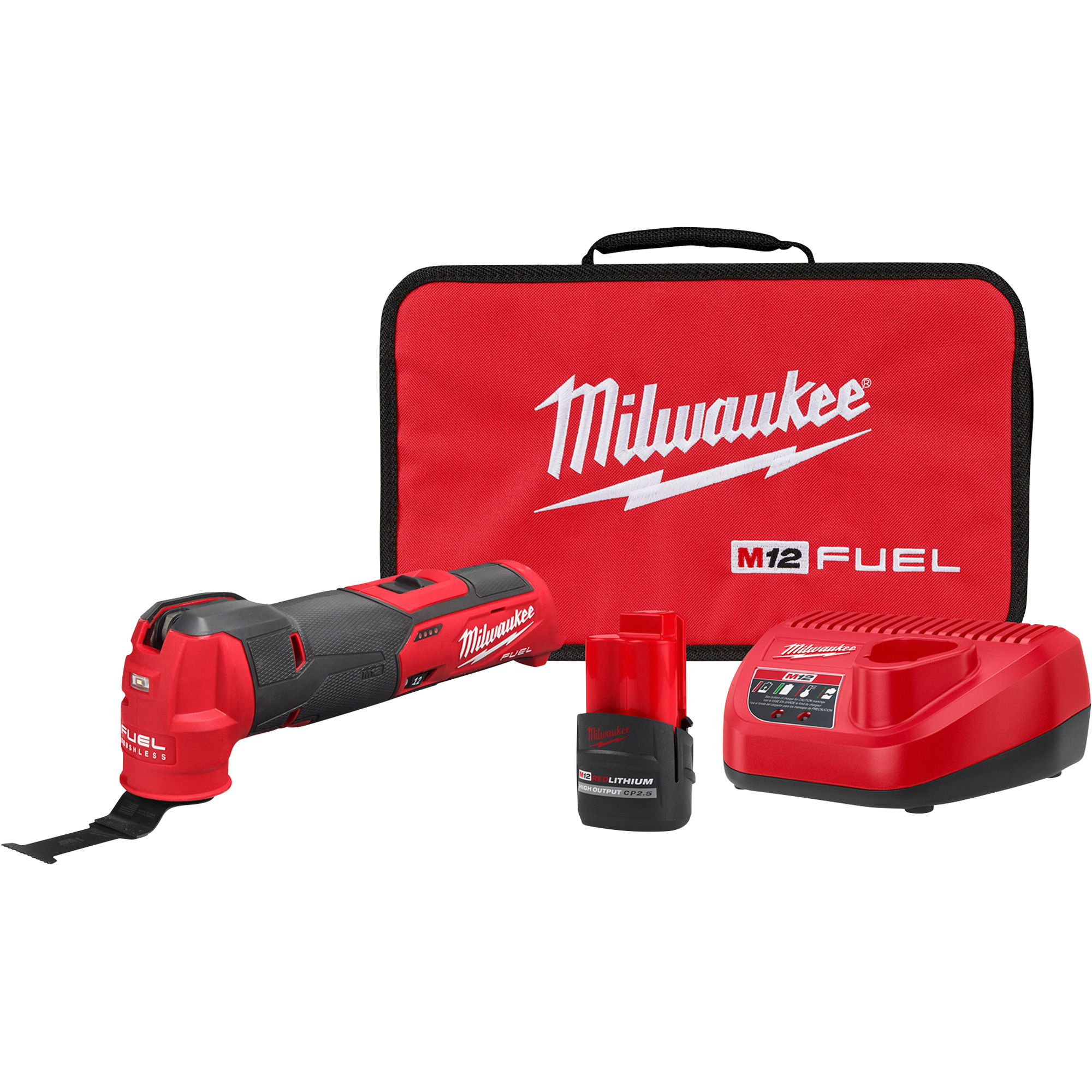 Milwaukee M12 FUEL 12V Cordless Oscillating MultiTool Kit, 11Pc